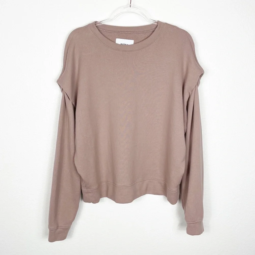 Revolve Pistola Lenora Flange Nude Pink‎ Clay Sweater Medium
